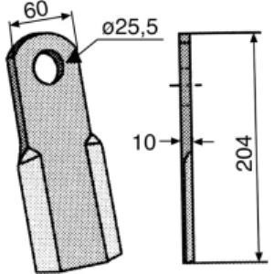 Schlegelmesser zu Quivogne Mulcher